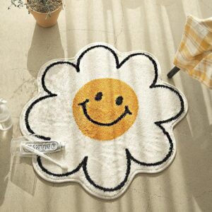 Flower Shaped Cotton Fleece Floor Mat