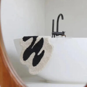 Scribble Irregular Bath Mat